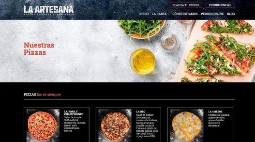 Diseño web pizzeria